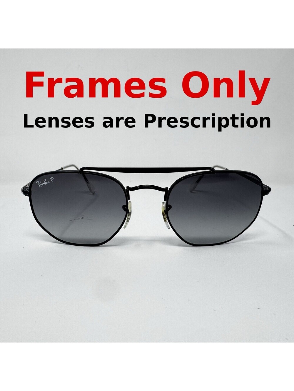 Ray-Ban RB3648 The Marshal 002/B1 Black Sunglass Frames Only 54-21-145